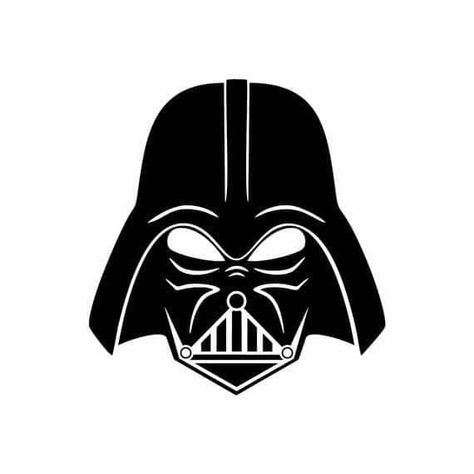 Darth Vader Helmet Drawing, Star Wars Dibujos, Darth Vader Silhouette, Jeep Decor, Star Wars Stencil, Star Wars Silhouette, Dark Vader, Icon Photography, Accessories Dark