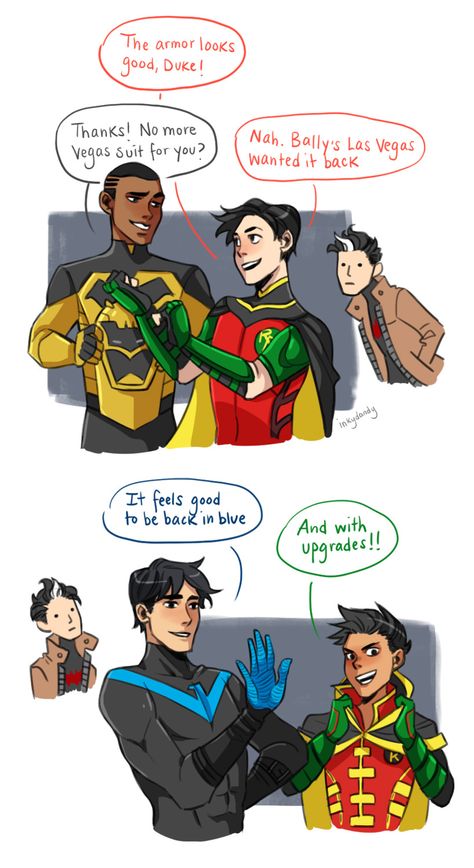 Bat Family Fanart, Batfamily Fanart, Batfamily Funny, Wayne Family, Bat Boys, Batman Funny, Dc Comics Artwork, Tim Drake, Dc Memes