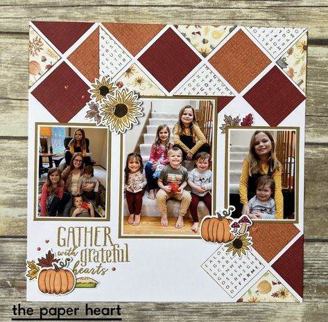 Thanksgiving Scrapbook Layouts, Family Scrapbook Layouts, School Scrapbook Layouts, Fall Scrapbook Layouts, Boy Scrapbook Layouts, Scrapbook Design Layout, Beautiful Scrapbook Layouts, Scrapbook Pictures, 12x12 Scrapbook Layouts