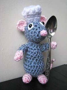 15 Pixar-Inspired Patterns You Need To Crochet Crochet Movie Characters Free Pattern, Ratatouille Crochet Pattern, Remy From Ratatouille, Crochet Mice, Disney Crochet Patterns, Disney Crochet, Amazing Movies, Crochet Disney, Crochet Mouse