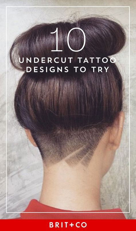 Save this to get creative hair inspo on the latest 'do trend, an undercut tattoo. Undercut Tattoos, Long Undercut, Undercut Hair Designs, Undercut Hairstyle, Undercut Hairstyles Women, Undercut Designs, Undercut Long Hair, Nape Undercut, Shaved Undercut