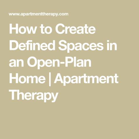 How to Create Defined Spaces in an Open-Plan Home | Apartment Therapy Zoning Open Plan Living Rooms, Creating Zones In Open Plan Living, Studio Layout, Bedroom Nook, Green Sheets, Corner Window, Open Concept Living Room, Open Plan Living Room, Concept Ideas