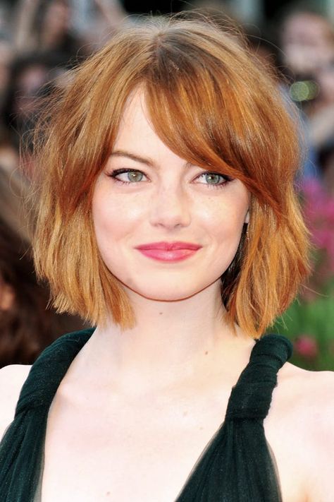 Baby Bob Hairstyle - Celebrity Short Hair Trend Growing Out Bangs, Over 60 Hairstyles, Easy Hairstyles For Medium Hair, Choppy Bob Hairstyles, Round Faces, Short Hair Styles Easy, Easy Hairstyles For Long Hair, Haircuts With Bangs, Natalie Portman