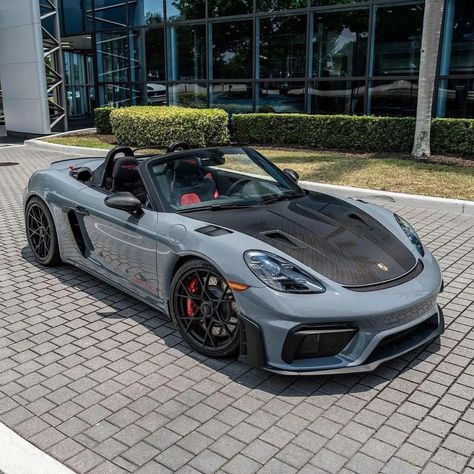 Arctic Grey 718 Spyder RS 🩶 A Huge thanks to @championporsche for these awesome Pictures ! 📷 #porsche #718spyderrs #porsche718spyder #supercar #dreamcar Porsche 718 Spyder Rs, Porsche 718 Spyder, 718 Spyder, Ferdinand Porsche, Classic Cars Trucks Hot Rods, Awesome Pictures, Street Racing Cars, Coconut Rice, Street Racing