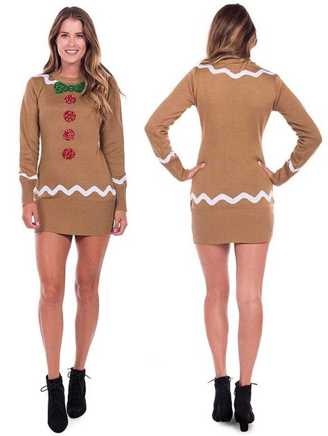 Gingerbread Man Costume, Gingerbread Costume, Ugly Christmas Outfit, Gingerbread Outfit, Gingerbread Dress, Gingerbread Sweater, Gingerbread Man Costumes, Christmas Ballerina, Christmas Costumes Women