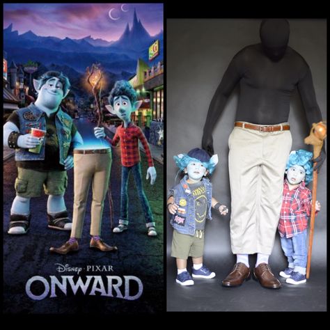 Halloween family costume ideas. Onward costume with family. Toddler costumes. Onward Costume, Family Costumes, Purim, Halloween Costumes, Halloween