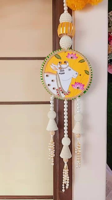 Bandhanwar Handmade, Door Toran Handmade, Handmade Toran Ideas, Toran Designs Doors Handmade, Toran Diy, Indian Decor Diy, Toran Ideas, Handmade Toran, Toran Designs