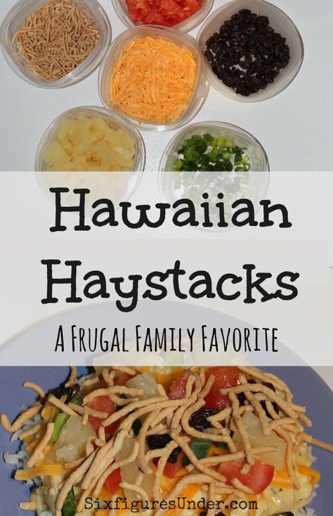 Hawaiian Haystacks- A Favorite Family Dinner - Six Figures Under Mexican Haystacks, Hawaiian Haystacks, Simple Baking, Dinner Quick, Crock Pots, Frugal Recipes, Favorite Dinner, Six Figures, Thrifty Thursday