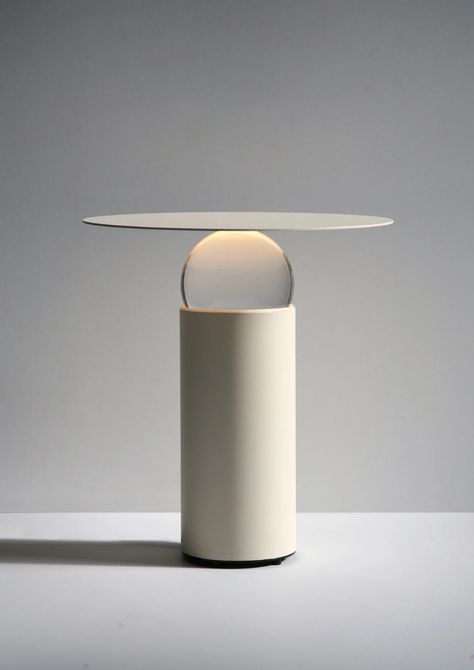 The SFIR lamp is a sculpture you can and should touch - DesignWanted : DesignWanted Bauhaus Lighting, Bauhaus Lamp, Lighting Design Inspiration, Architectural Lighting Design, Architecture Design Concept, Light Beam, Portable Lamps, Light Architecture, Lighting System