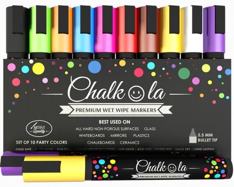 Christmas Gift Ideas: Holiday Gift Guide 2015 - The Seasoned Mom Window Markers, Chalkboard Markers, Chalk Marker, Liquid Chalk Markers, Chalk Ink, Chalk Pens, Liquid Chalk, Chalk Markers, Paint Marker