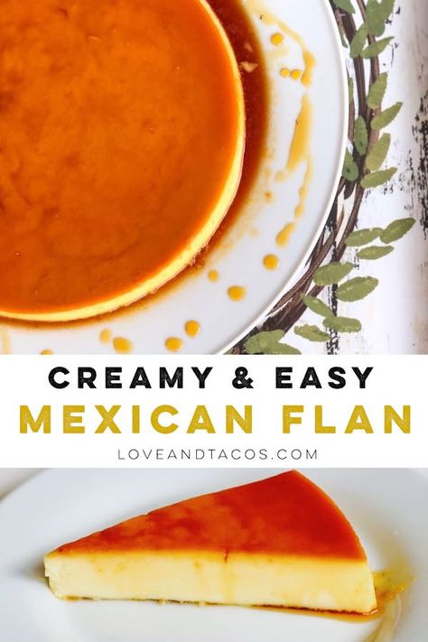 Flan Recipe - A Mexican Caramel Custard Dessert | Mexican Caramel, Flan Recipes, Food In Mexico, Flan Recipe Easy, Mexican Flan, Mexican Desserts, Caramel Custard, Custard Desserts, Mexican Dessert Recipes