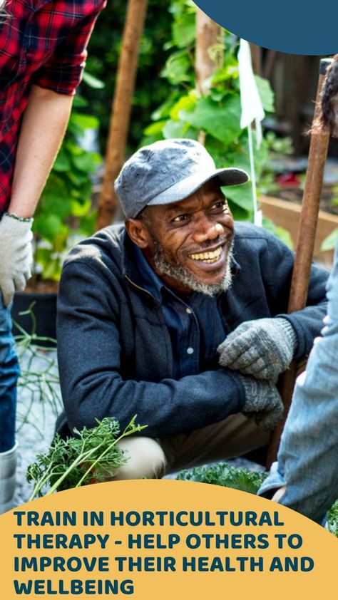 Train in Horticulture Therapy- Help Others to Improve their Health and Wellbeing Horticultural Therapy is a highly beneficial therapy. We have seen a lot of research recently on the benefits of spending time with nature to our mental and physical health. Horticultural therapy enables people to spend time among nature, in the garden, with plants and flowers. If you are interested in supporting people to improve their mental and physical health, then why not consider horticultural therapy? Therapeutic Horticulture, Horticultural Therapy, Horticulture Therapy, Mental And Physical Health, Support People, Plants And Flowers, Help Others, Physical Health, Health And Wellbeing