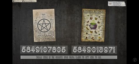 Bloxburg Image Codes Album Covers, Scary Picture Codes For Bloxburg, Split Decals Bloxburg, Creepy Bloxburg Picture Codes, Harry Potter Roblox Decals, Creepy Decals Bloxburg, Witch Decals Bloxburg, Harry Potter Decals For Bloxburg, Goth Bloxburg Decals