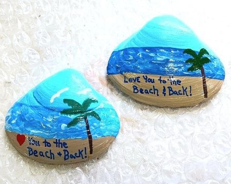 Love You to the Beach and Back Painted Clam Shells Seashells Painted Clam Shells Ideas, Painted Clam Shells, Shells Ideas, Movie Crafts, Shell Display, Clam Shells, Christmas Craft Projects, Acrylic Craft Paint, Beach Crafts