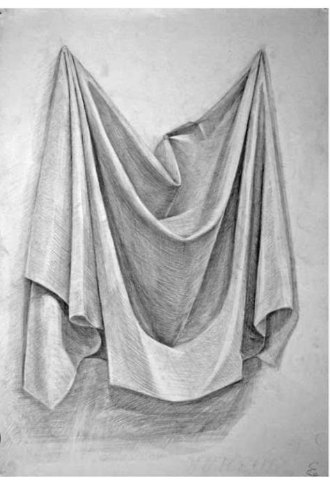 Drapery Drawing, Fabric Drawing, Object Drawing, White Drawing, Basic Drawing, Still Life Drawing, Drawing Projects, Learn Art, A Level Art