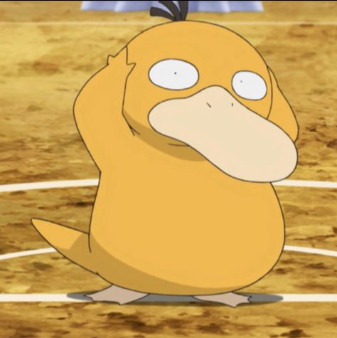 Psy Duck, Psyduck Pfp, Psyduck Icon, Psyduck Profile Picture, Side Duck Pokemon, Psyduck Illustration, Psy Duck Pokemon, Psyduck Headache, Pokemon Stories