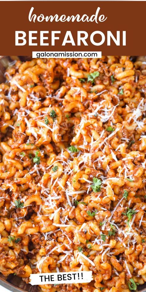 What To Do With Macaroni Noodles, Macaroni Beef Recipes, Long Macaroni Recipes, Crockpot Beefaroni, Beefaroni Recipe Easy, Beefaroni Recipe Homemade, Easy Beefaroni Recipe, Homemade Beefaroni Recipe, Homemade Beefaroni