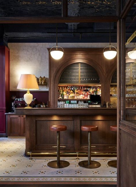 Luchetti-Krelle-Bopp-&-Tone-11 Speakeasy Bar, Drink Design, Bar Interior Design, Classic Bar, Hospital Interior Design, Private Dining Room, Bar Interior, Drinks Design, Bar Design Restaurant