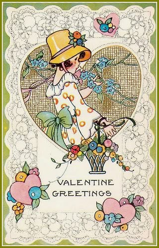 valentine cd - girl in heart | valentine cards vintage | Flickr Valentine Ephemera, Valentine Greetings, Valentines Vintage, Valentine Heart Card, Valentines Illustration, Valentine Postcards, Vintage Valentine Cards, Valentines Greetings, Valentines Day Greetings