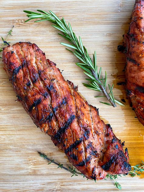 Pork Tenderloin Grilled, Grilled Pork Loin Recipes, Grilled Pork Tenderloin Recipes, Grilled Tenderloin, Pork Tenderloin Marinade, Grilled Pork Loin, Pork Loin Recipe, Pork Sausage Recipes, Pork Tenderloins