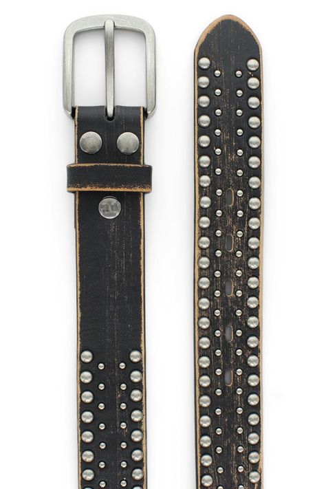 Cristal is a belt for the consumer who likes a little bling around the middle. Silver studs give this genuine leather belt a tough, rugged look for anyone’s outfit. Rock Cristal in confidence. Silver metal stud in various sizes Removable antique metal buckle 1.5 in. Width Outfit Rock, Crystal Belt, Vintage Biker, Beautiful Belts, Bed Stu, Dope Jewelry, Studded Belt, Genuine Leather Belt, Antique Metal