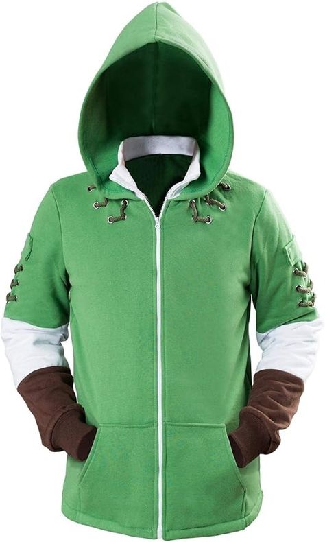 Amazon.com: Ya-cos Adult Cosplay Hoodie Hooded Coat Zipper Jacket Green Sweatshirt Costume Outfit : Clothing, Shoes & Jewelry Cosplay Outfits Men, Ben Drowned Cosplay, Zelda Hoodie, Group Gift Ideas, Miles Morales Costume, Green Zip Up Hoodie, Bts Season Greeting, Link Cosplay, Men Costumes