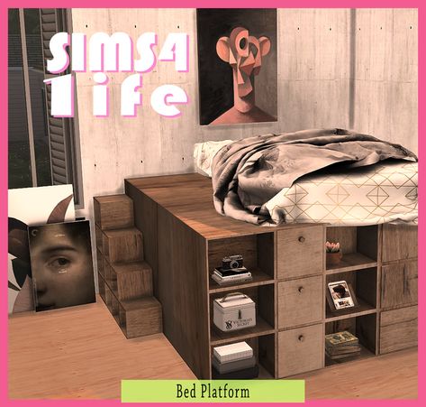 Sims41ife are creating Sims 4 cc | Patreon The Sims 4 Bed, Grunge Bed, Sims 4 Bed, Bunker Bed, Sims 4 Cc Goth, Sims 4 Curly Hair, Sims 4 Content, Sims Finds, Sims Memes