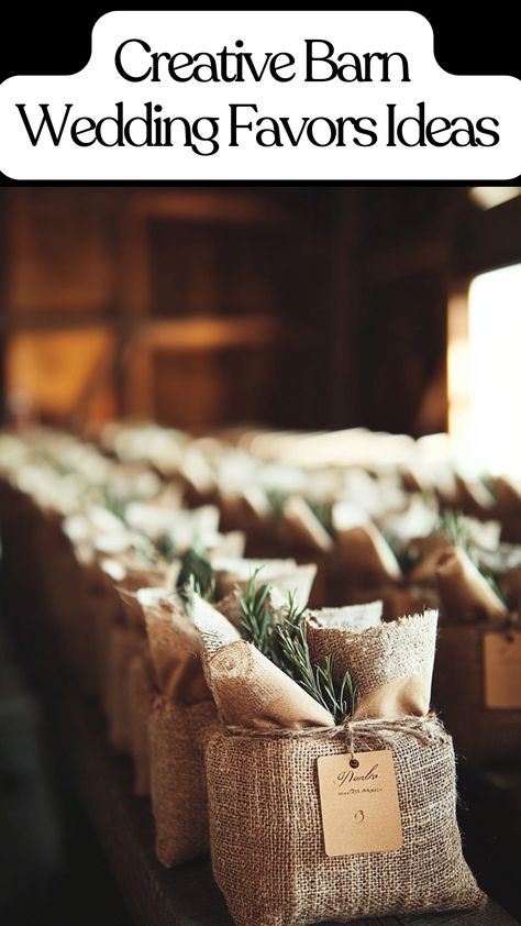 Rustic barn wedding favors ideas for guests. Bbq Wedding Favors, Rustic Wedding Favor Ideas, October Wedding Favors, Fall Wedding Favors For Guests, Wedding Table Favors, Diy Wedding Favors For Guests, Rustic Fall Wedding Favors, Creative Party Favors, Western Wedding Favors