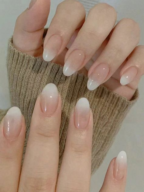 Multicolor  Collar    Color Nails Embellished   Nail,Hand & Foot Care Elegant Touch Nails, Minimal Nails Art, Nail Art Gel, Subtle Nails, Beauty Nails Design, Simple Gel Nails, Minimal Nails, Blush Nails, Cute Gel Nails