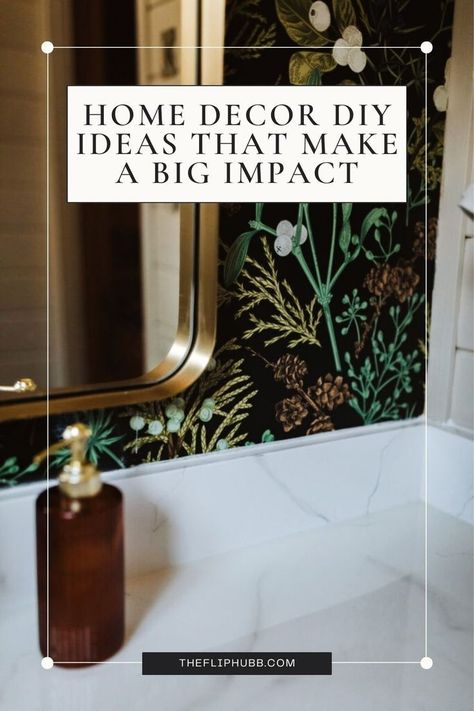 Looking for budget friendly home decor diy ideas? You're in luck - I'm sharing my favorite DIY home decor ideas that aren't hard to do but have a big impact on your home decor. Click to find easy DIY home decor ideas for the bathroom, bedroom, kitchen, and more. Learn inexpensive ways to update your home decor while on a budget. The best cheap ways to update home decor. Ways To Upgrade Your Home, Home Decor Diy Ideas, Easy Diy Home Projects, Decor Diy Ideas, Recycled Home Decor, Easy Diy Home Decor, Cheap Diy Home Decor, Family Room Makeover, Budget Friendly Decor