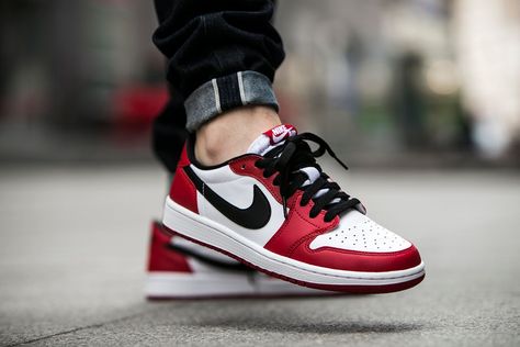 Air Jordan 1 Retro Low OG "Chicago" (705329-600) - http://goo.gl/jH2Hf7 Air Jordan 1 Low Chicago, Jordan 1 Low Chicago, Jordan Low, Nike Air Jordan 1 Low, Air Jordan 1 Low, Jordan 1 Low, Air Jordan 1 Retro, Jordan 1 Retro, Nike Cortez Sneaker