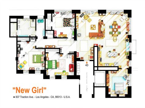 New Girl Apartment, Loft Floor Plan, San Myshuno, Girl Apartment, Apartment Floor Plan, Apartment Floor Plans, Sims House Plans, Apartment Layout, Apartment Plans