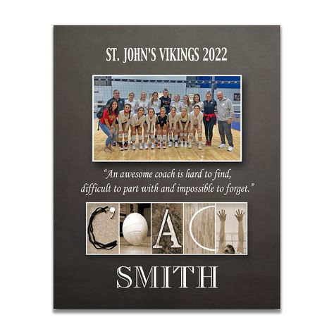 PRICES MAY VARY. UNIQUE End of Season gift for Volleyball Coaches and Assistant Coaches CUSTOMIZE with team name/year, Team photo, and Coach name UNFRAMED - just slip into your own 8x10 frame for a gift they will cherish for years to come PROFESSIONALLY PRINTED on luster photo paper TO ORDER - click on the Customize Now button and follow instructions Volleyball Coach End of Season Gift - 8x10 print personalized with Coach name and team photo - UNFRAMED Gift For Volleyball Coach, Volleyball Coach Gift Ideas, Soccer Coach Gift Ideas, Senior Football Gifts, Coaches Gifts, Volleyball Coach Gifts, Gift For Coach, Soccer Coach Gifts, Volleyball Coach