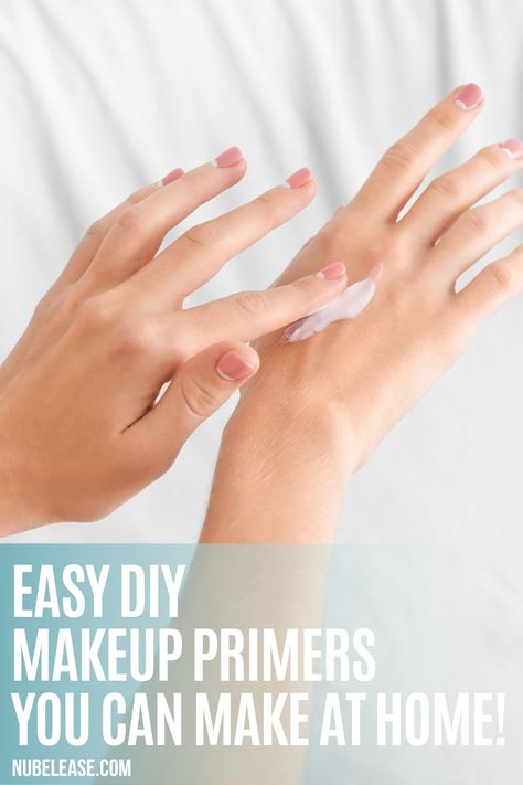 Easy DIY Makeup Primer Recipes - You can make these primers at home! Homemade Makeup Primer, Homemade Face Primer, Natural Primer For Face, Diy Makeup Primer Recipes, Diy Primer Makeup Homemade, Diy Face Primer For Makeup, Homemade Primer Makeup, Diy Natural Makeup Recipes, Diy Primer Makeup