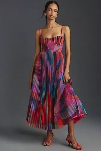 Wedding Guest Dresses | Shop Dresses for Wedding Guest | Anthropologie Engagement Party Outfit Guest, Guest Attire, Pleated Midi Dress, Pink Midi Dress, Women Wedding Guest Dresses, Blue Midi Dress, Guest Outfit, Wedding Attire, Hutch