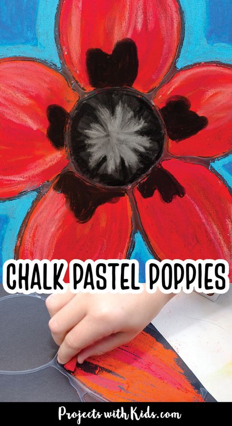 Poppy Art Wreath, Remembrance Day Art For Kids, Osc Activities, Remembrance Day Craft, Remembrance Day Wreath, Beautiful Flower Paintings, Pastel Poppies, Poppy Craft For Kids, Remembrance Day Activities