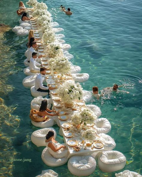 Luxury Marriage, Dream Wedding Reception, Ocean Wedding, Dream Wedding Decorations, Water Wedding, Groom Photography, Dream Wedding Ideas Dresses, Future Wedding Plans, Cute Wedding Ideas