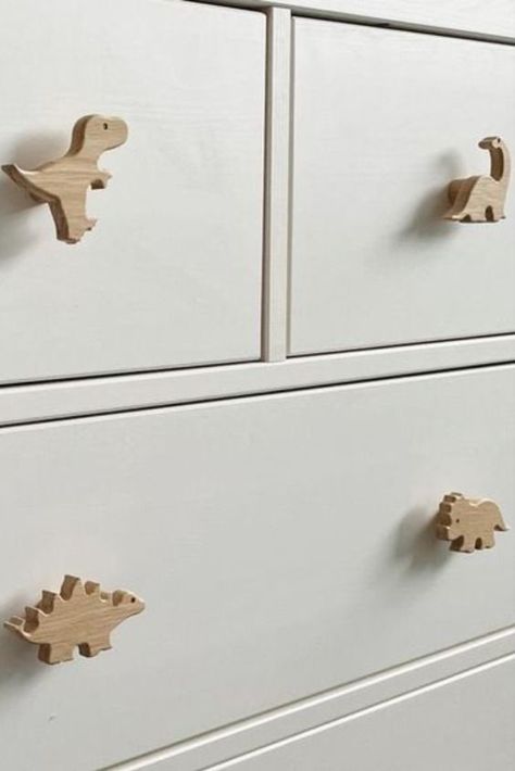 Decorative hardware can transform an ordinary room into a beautiful masterpiece. We have a wide variety of styles and finishes available to suit any design tastes. Take a look at our blog! #pullcast #interiordesign #masterpiece #decorativehardware #homedesign Dino Nursery, Nursery Drawer, Wooden Drawer Pulls, Unique Nursery Decor, Forest Nursery Decor, Dinosaur Nursery Decor, Dinosaur Room, Unique Nursery, Old Chest