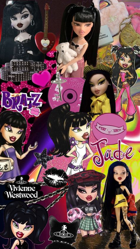 Jade Bratz, Bratz Jade, Bratz Movie, 2000s Wallpaper, Hello Kitty Pfp, Kitty Pfp, Hello Kitty Wallpaper Hd, Bratz Doll Outfits, Brat Doll