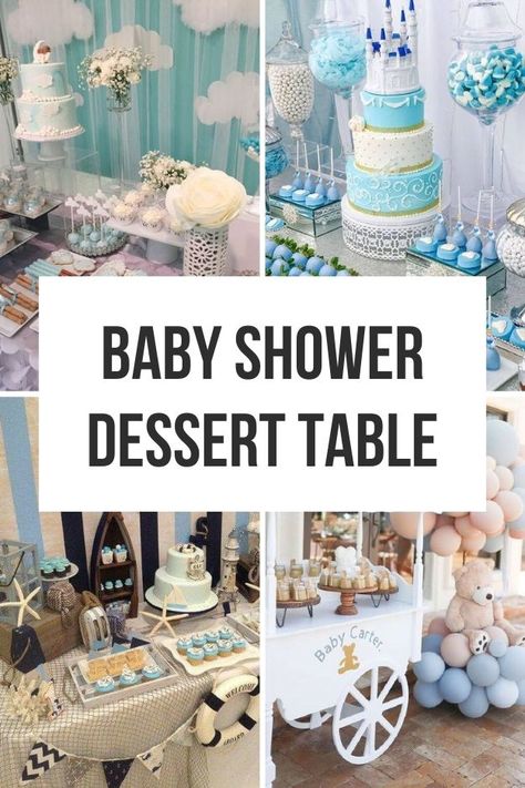 Create a beautiful baby shower dessert table with a "Baby in Bloom" theme. Explore boho decorations, teddy bear accents, and rustic charm. Get DIY tips for unique backdrops and ideas for pink and blue desserts. Save this pin to your Event Ideas board and visit the article for detailed guidance. Dessert Table Baby Shower Ideas, Baby Shower Dessert Table Ideas, Baby Shower Sweets Table, Diy Dessert Table, Baby Shower Desserts Boy, Shower Dessert Table, Baby Shower Dessert, Dessert Table Birthday, Baby Shower Sweets