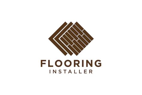 Flooring logo parquet vector illustratio... | Premium Vector #Freepik #vector #parquet-floor #hardwood-floor #wood-wall #flooring-logo Flooring Logo Design Ideas, Flooring Logo, Floor Hardwood, Parquet Design, Floor Wood, Parquet Floor, Branding Ideas, Vector Illustration Design, Logo Design Inspiration