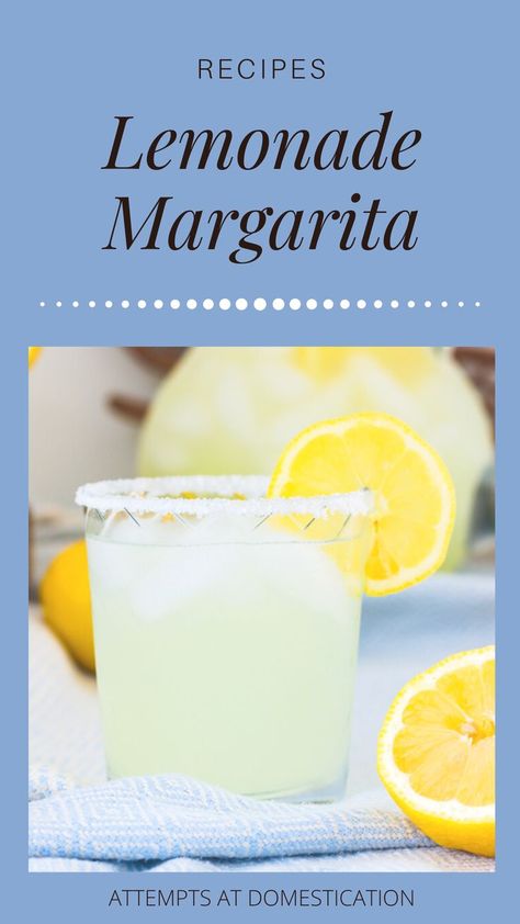 Tequila Lemonade, Lemonade Margarita, Tequila And Lemonade, Margarita Mix Recipe, Summer Margaritas, Lemonade Cocktail Recipe, Easy Margarita Recipe, Summertime Cocktail, Tequila Recipe