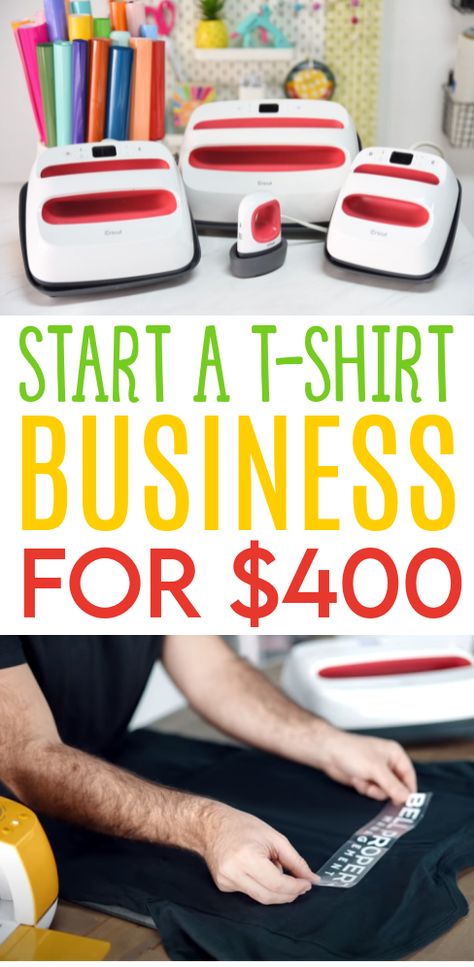 Want to start a t-shirt business to make a little extra side money – or maybe even a full-time business? We’re going to show you how you can get started for under $400!How great would it be to have a side hustle that you can start right within your own home? Work your own hours and build your very own business and be your own boss. If you’ve been wanting a home-based business that’s easy to set up and fun to maintain, this might just be the one for you. Starting A T Shirt Business Heat Press, How To Start A T Shirt Printing Business, How To Start A Shirt Business, Diy Tshirt Business, How To Start A Tee Shirt Business, How To Start A Tshirt Printing Business, Starting A Tshirt Business Heat Press, How To Make Your Own Shirts, T Shirt Making Business