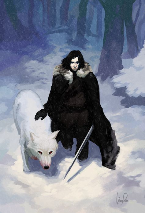 Beyond the Wall by Immp on DeviantArt Jon Snow Art, A Clash Of Kings, Game Of Thrones Books, Game Of Thrones Artwork, John Snow, Vanessa Kirby, Asoiaf Art, King In The North, Some Beautiful Pictures