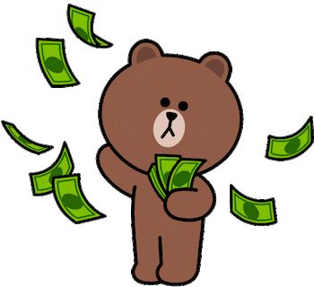 BROWN Money GIF - BROWN Money - Discover & Share GIFs Money Animation, Emoji Gifts, Cony Brown, Money Stickers, Funny Emoji Faces, Cute Bear Drawings, Funny Iphone Wallpaper, Friends Gif, Cute Cartoon Images