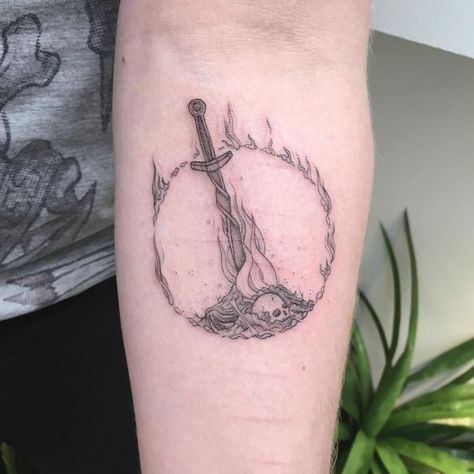 Dark Souls 3 Tattoo, Souls Tattoo, Dark Souls Tattoo, Slayer Tattoo, Zelda Tattoo, Gamer Tattoos, Nerd Tattoo, Soul Tattoo, Rune Tattoo