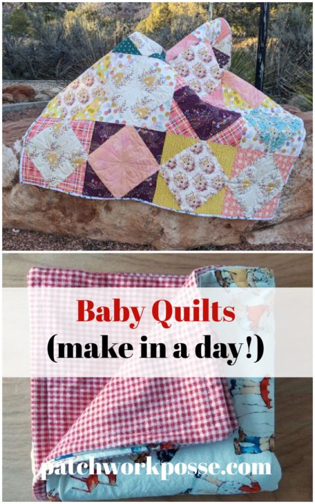 baby quilts you can make in a day Baby Quilt Easy, Easy Crib Quilt Pattern Free, Quilt In A Day Patterns, Baby Quilts To Make In A Day, Baby Quilt Ideas Girl, Quick Baby Quilts, Easy Baby Girl Quilts, Easy Baby Quilts For Beginners Simple, Baby Boy Quilt Patterns Free