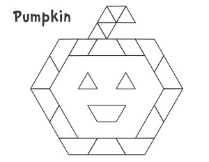 Fall & Halloween Pattern Block Templates - Jessica's Corner of Cyberspace Fall Tangram Printable Free, Halloween Tangrams, Halloween Pattern Block Mats Free, Halloween Tangrams Free, Halloween Pattern Block Mats, Fall Pattern Block Mats Free, Pattern Block Templates Free Printable, Halloween Shapes, Tangram Printable