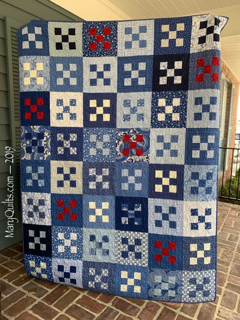 Finished Masculine Quilts, Plaid Quilts, Simple Quilts, Mary Johnson, Quilted Clothing, 9 Patch Quilt, Memory Quilts, Nine Patch Quilt, Scrappy Quilt Patterns