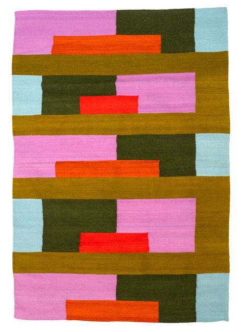 Dopamine Design, Quilt Modernen, Hand Dyed Wool, Contemporary Artist, Wool Rugs, Textile Patterns, Painted Wood, Synthetic Fabric, Modern Quilts